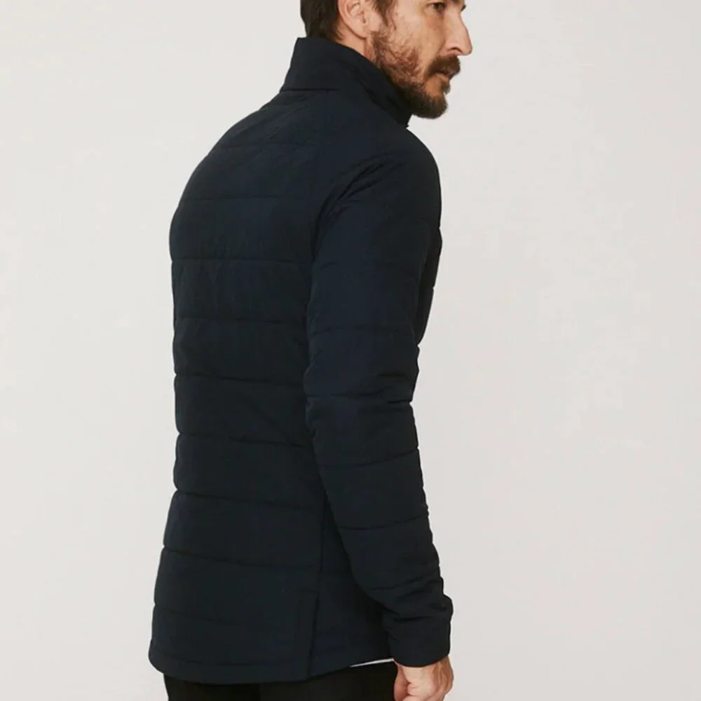 Walter Sky Men's navy Quilted Jacket l WS-J02 - Picture 2 of 9